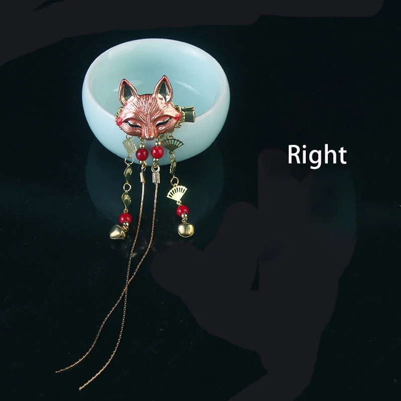 

Fashion Women Girls Anime Women Hair Headdress Fox Kawaii Tassel Step Shake Hairpin Accessories
