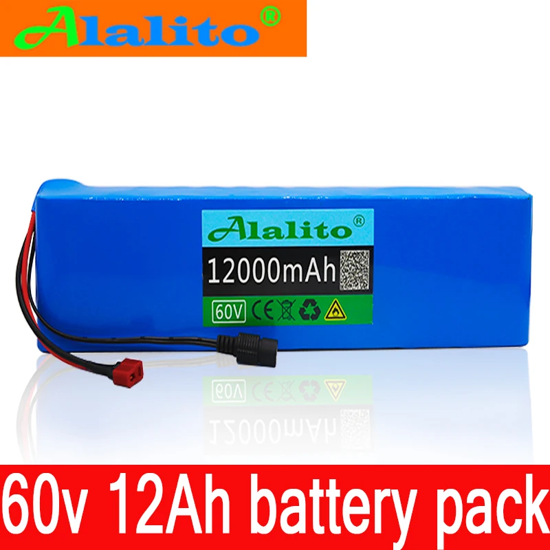 60V 16S2P 12Ah 18650 литий ионный аккумулятор 67 2 V 12000mAh Ebike Электрический велосипед Скутер