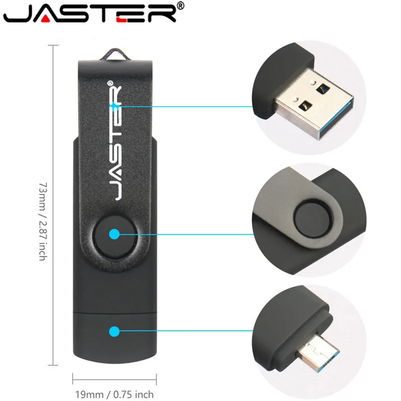 Высокоскоростной USB флеш накопитель JASTER OTG флешка 256 ГБ 128 64 32 2 0 флешка|USB