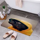 Коврики для влюбленных с забавной собакой, 3D принт, прямоугольные Нескользящие Придверные коврики, коврики для входной двери, для спальни, кухни, Прямая поставка