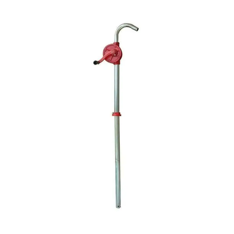 

55 Gallon Priming Drum Rotary Hand Pump Oil Fuel Barrel Heavy Duty Iron 10 GPM