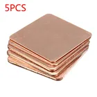 5 шт. медный радиатор, термопрокладка для теплоотвода для ноутбука, охладитель микросхем, 0,30,50,81,01,22 мм x 15x1 520x20 мм.
