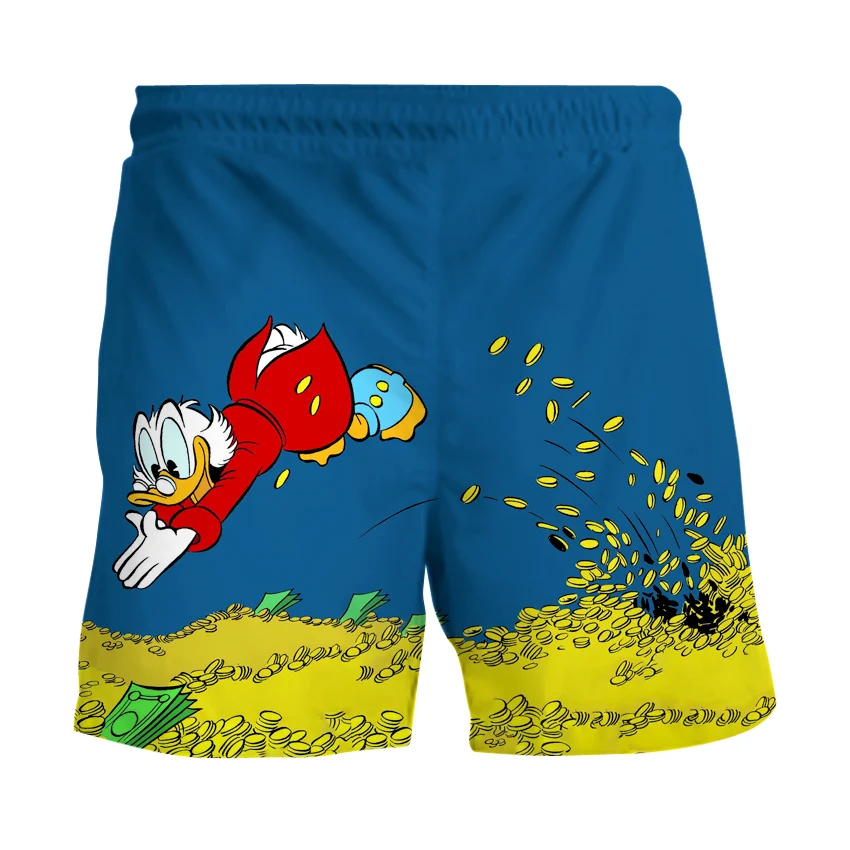 

2020 Summer New Men Women Shorts 3D Print anime Don Donald Fauntleroy Duck Beach Fitness Men Shorts Fashion Brand Clothing