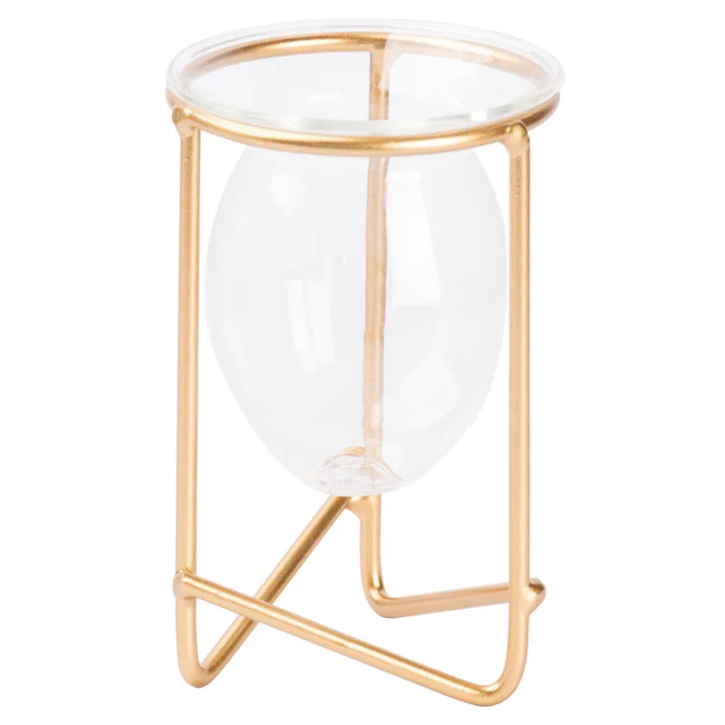 Скандинавский Железный гидропонный контейнер стеклянная ваза цветок креативная