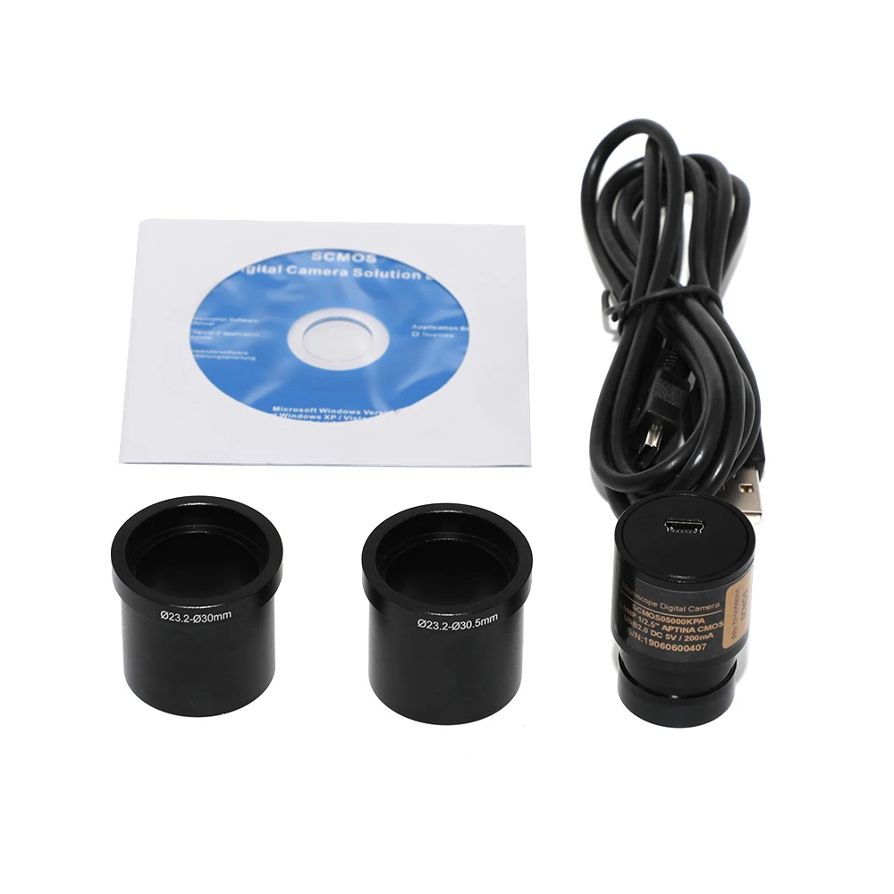 

2M 3M 5M 8M 12M USB2.0 SCMOS Digital Microscope Eyepiece Camera with 23.2 to 30mm 30.5mm Adapters