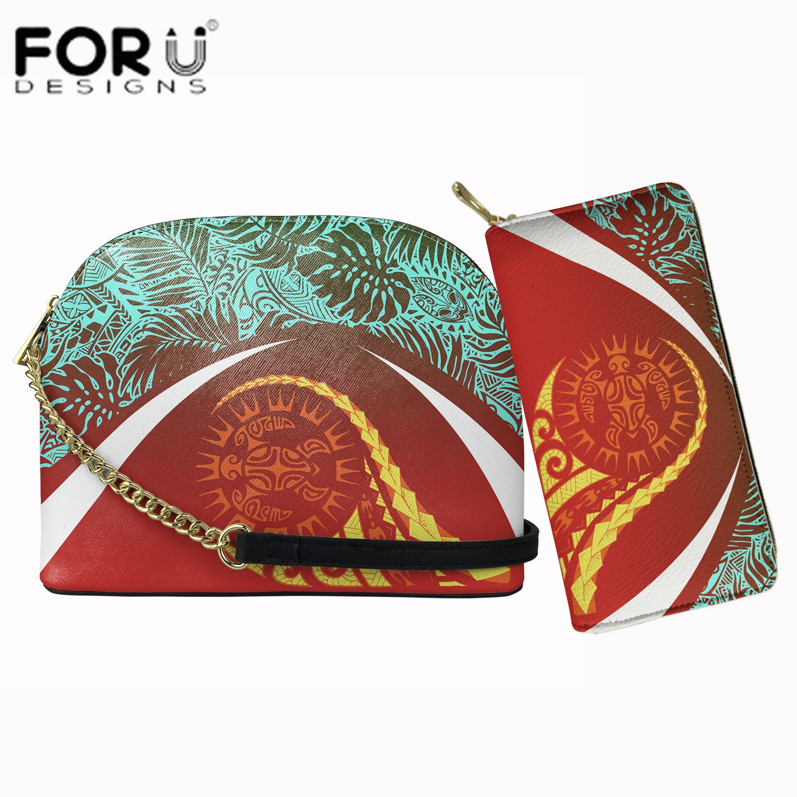 

FORUDESIGNS Новинка 2 шт. тропические листья черепаха модная роскошная женская сумка на молнии качественная сумка женские сумки-мессенджеры