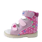 Детские ортопедические сандалии ortolucq, кожаные, с поддержкой свода стопы, летняя Праздничная обувь для принцесс, для начинающих ходить