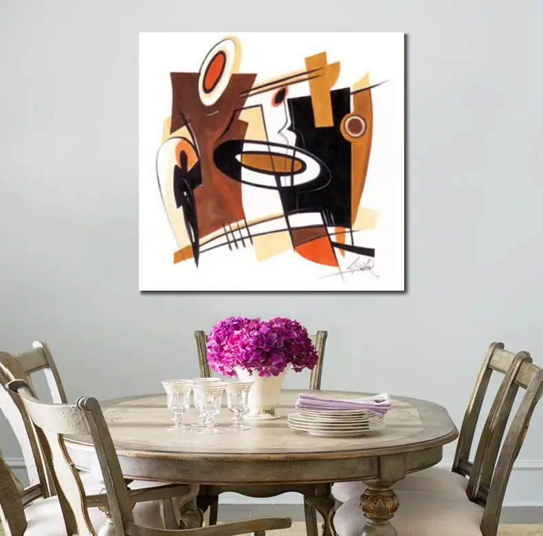 Beste Handgemaakte Schilderijen Wall Art Canvas Arena Abstract Kunstwerk Moderne Foto Voor Keuken Kamer Decoratie Vierkante Speciale Gift