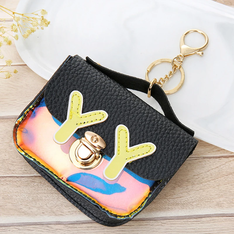 

Women Small Coin Bag Fashion PU Clear Girls Wallet Purses Female Mini Money Key Coin Pouch Kid Christmas Gift