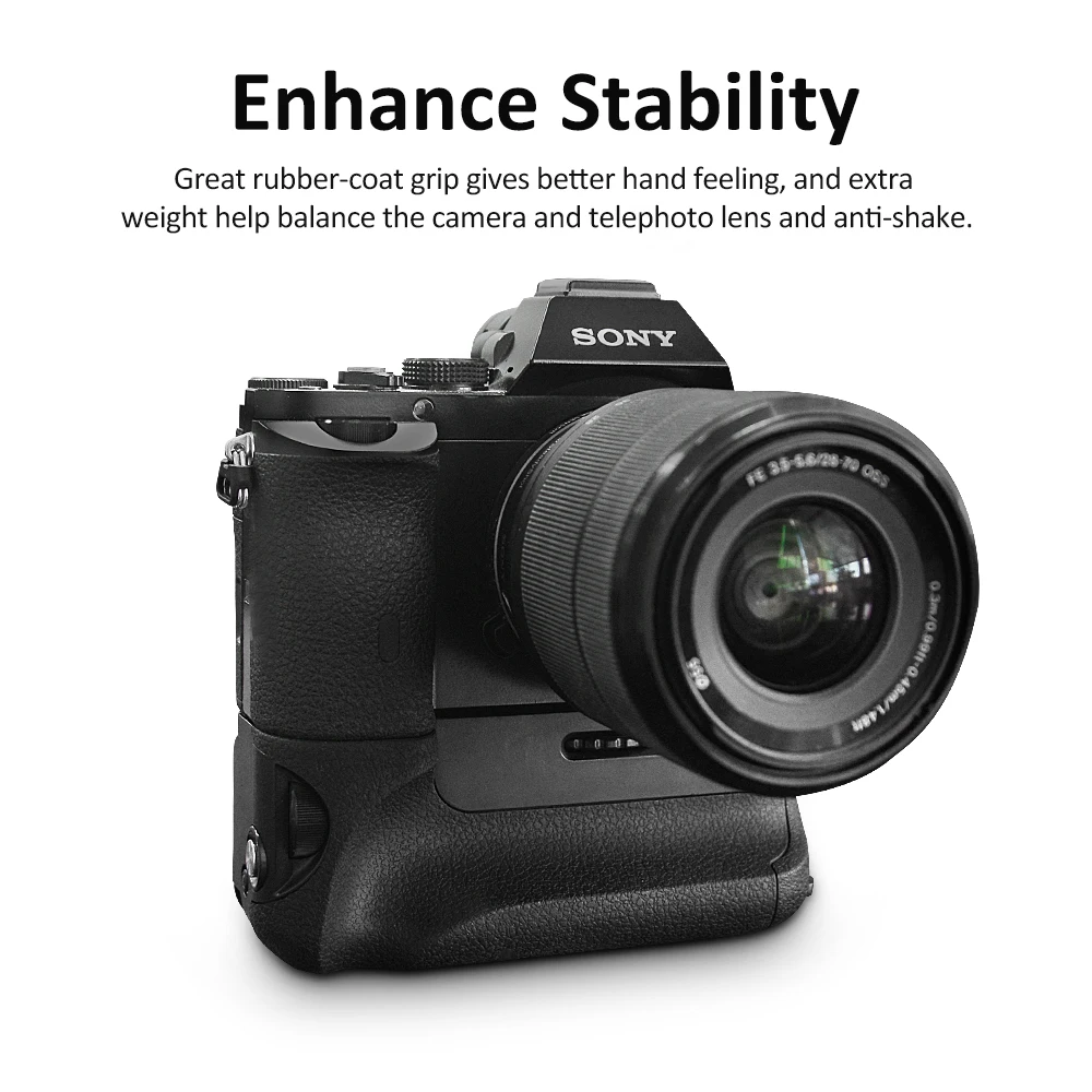

KingMa VG-C1EM Vertical Battery Grip Holder For Sony Alpha A7 A7R A7S Camera Battery Pack Grip Holder