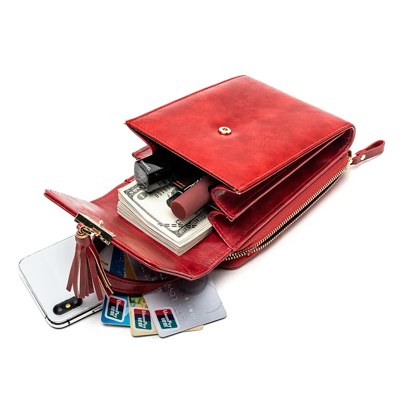 Высокое качество Мини женские сумки на плечо Женский кошелек для телефона