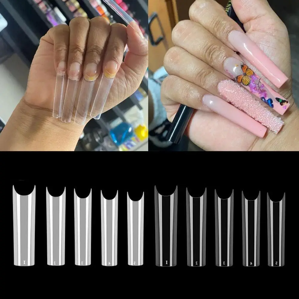 

400Pcs/box Full Cover Fake Nails 10 Sizes False Nails Long Set Tip DIY Nail Nail Art Tools Coffin Manicure Kit Professional N4K6