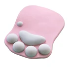 Коврик для мыши в виде кошачьей лапки, нескользящий мягкий коврик для мыши с эффектом памяти из силикона, подставка для запястья, коврик для игровой мыши, компьютерный коврик для мыши, подушка