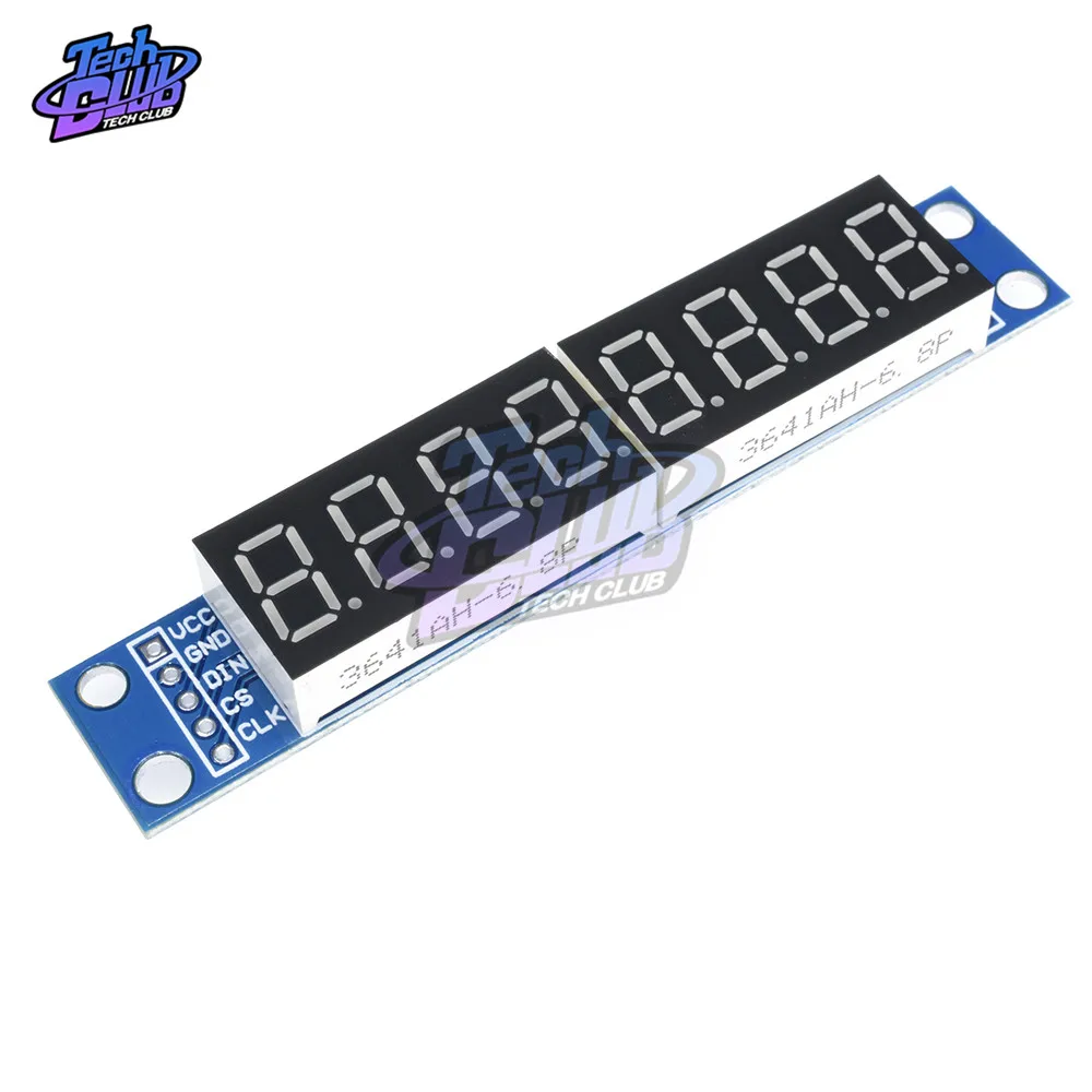 Светодиодный точечный матричный 7 сегментный 8 значный модуль управления