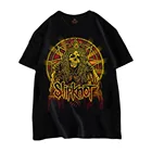 Футболка МужскаяЖенская хлопковая, топ с принтом рок-группы, Slipknot, черная, уличная одежда