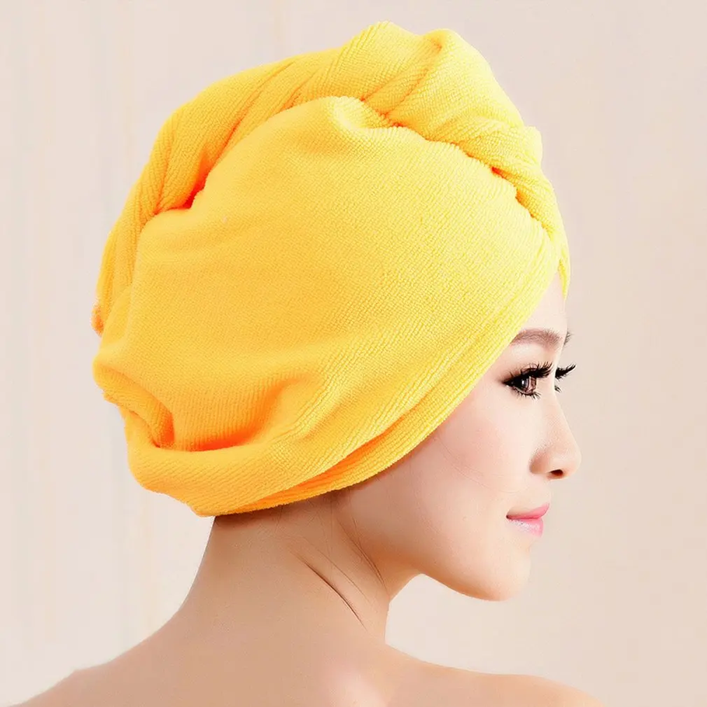 

5 Colors Drying Hair Towel Hair Magic Quick Dry Microfiber Bath Hair Towel Drying Turban Wrap Cap Spa Bathing Hat
