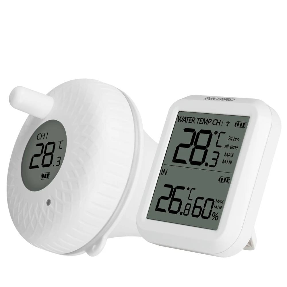

Wi-Fi Temperature Logger Inkbird IBS P01R Waterproof Thermometer For Swimming Pool For Activities in the Water Indoor&Outdoor
