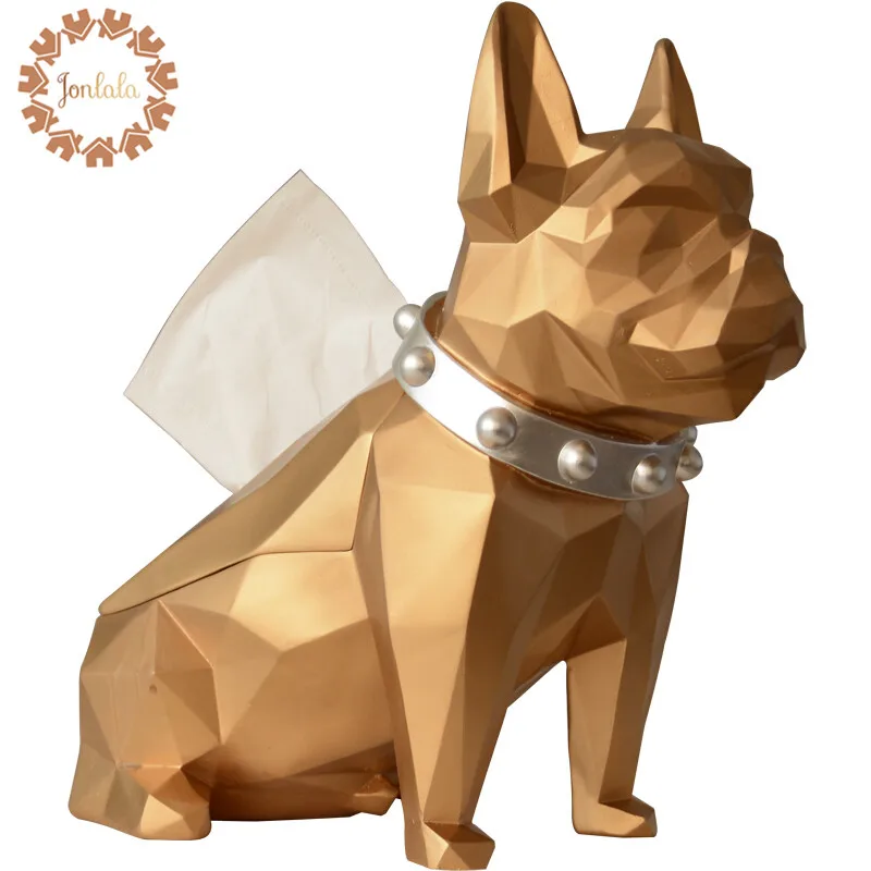 

Креативный бульдог с ошейником, держатель для телефона, пульт дистанционного управления для телевизора, украшение для комнаты, журнального...