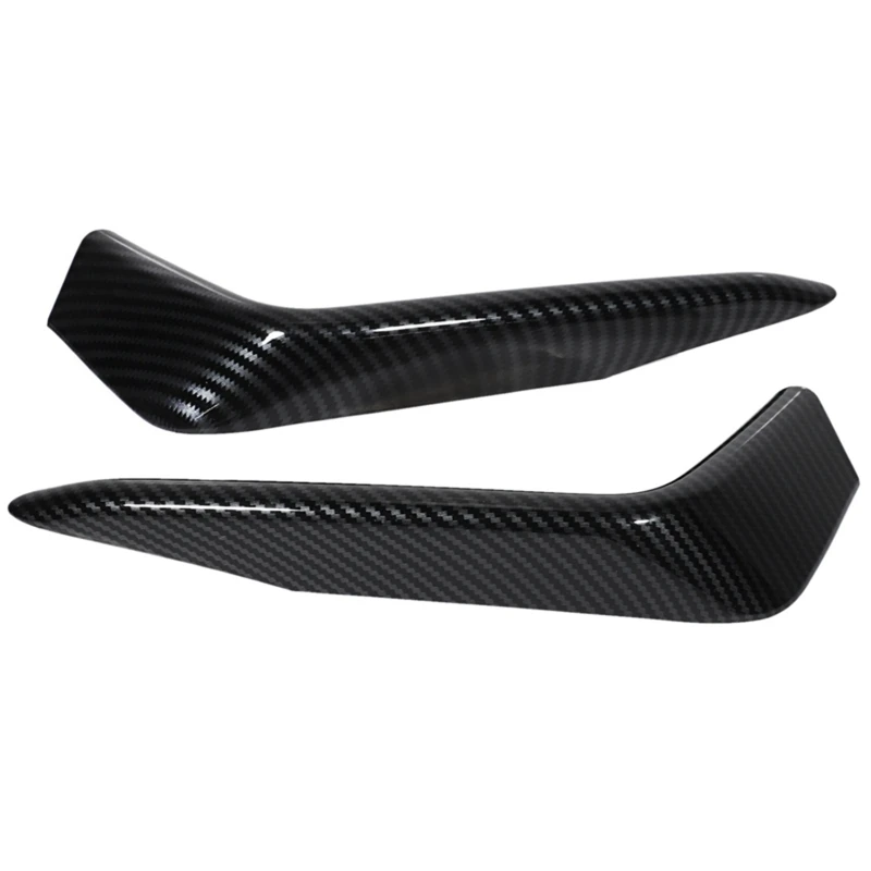 4 Pcs Carbon Fiber Bumper Fog Light Lamp Frame Cover Trim for Honda Civic Hatchback 2019-2020 2Pcs Front &amp Rear | Автомобили и