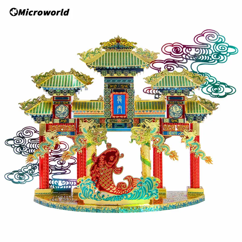 Металлические 3D Пазлы Microworld для стайлинга набор сборки своими руками