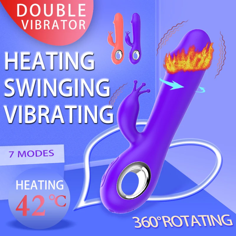 Реалистичный фаллоимитатор с тройным проникновением для точки G вибратор