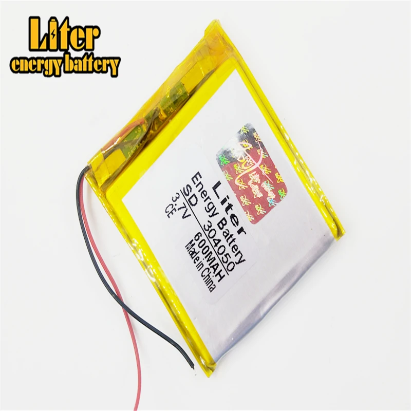 Литий полимерная аккумуляторная батарея 3 7 600 В 304050 мАч для Mp3 MP4 GPS PSP DVD видео игр