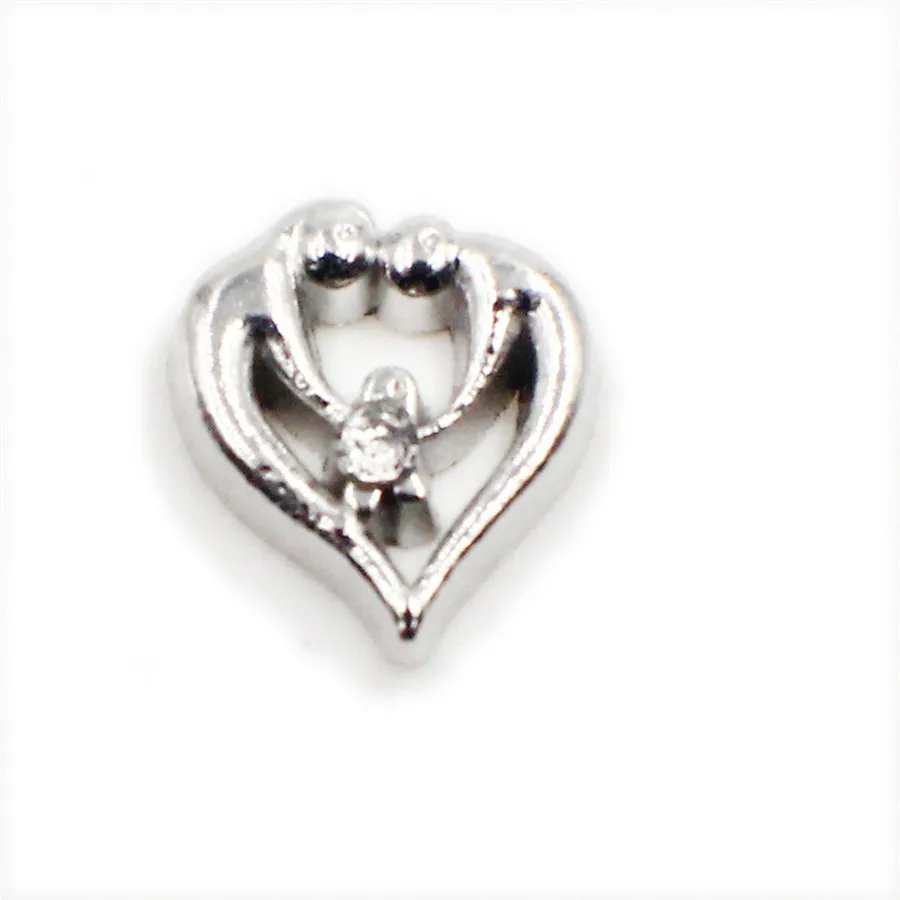 FC1574 10 шт./лот несколько вариантов Dream Love Mom hearts плавающий медальон шармы на память для жизни медальон памяти как подарок - Цвет: FC1574