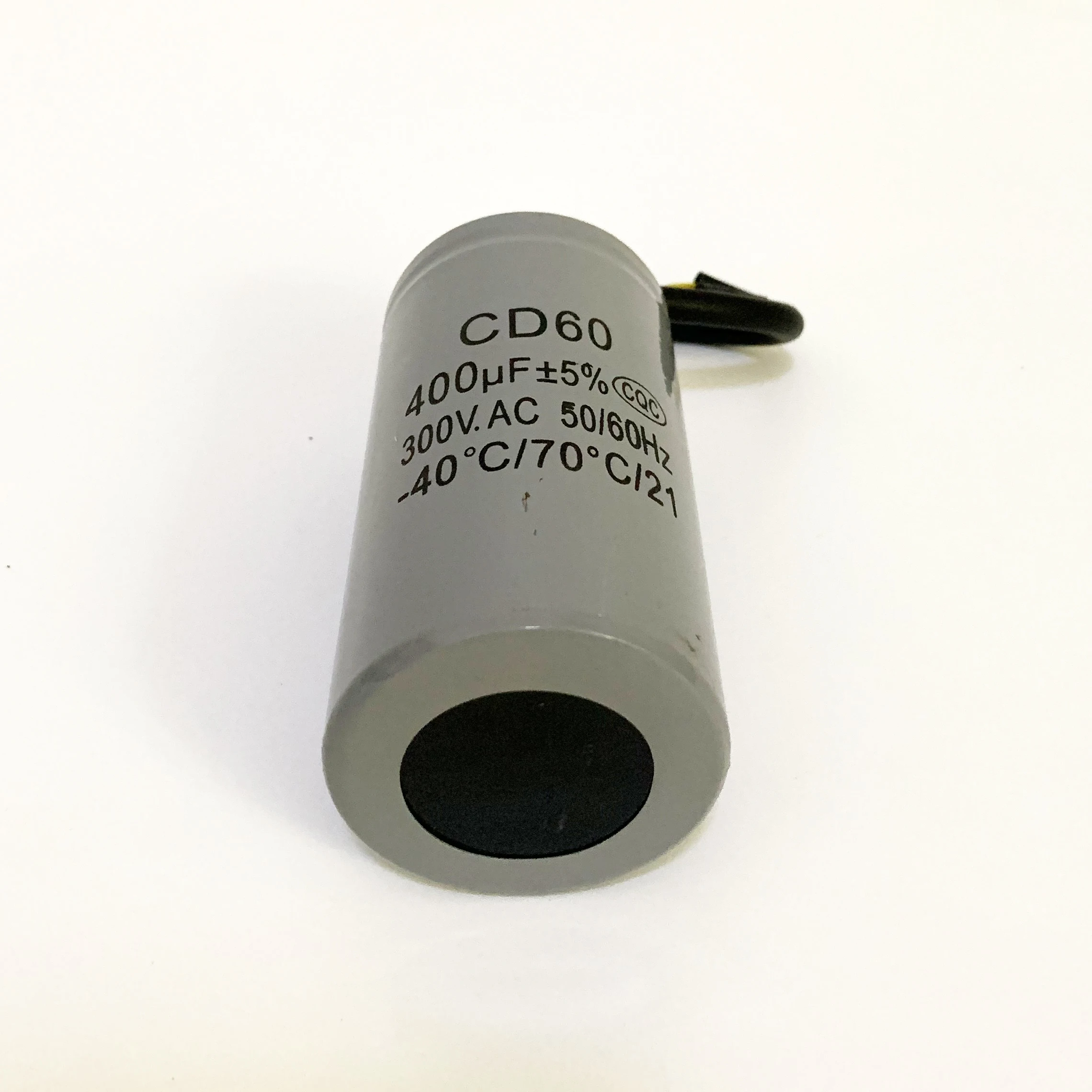 Kiger CD60 400 мкФ 300V AC Пусковой конденсатор для сверхмощного электрического двигателя Воздушный компрессор красный желтый два провода