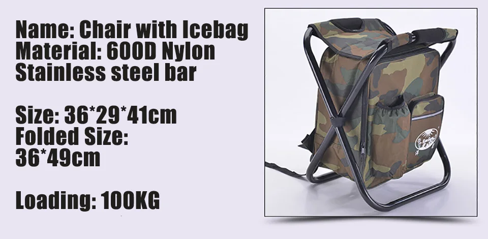 36*29*41 см складной стул для рыбалки многофункциональная портативная сумка льда