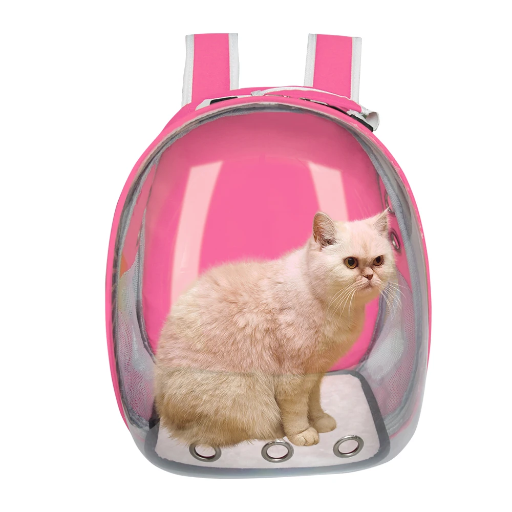 Transparent Dog Cat Carrier Bag Breathable Space Capsule Astronaut Travel Portable Bag Outdoor Small Cat Carrier Pet Backpack