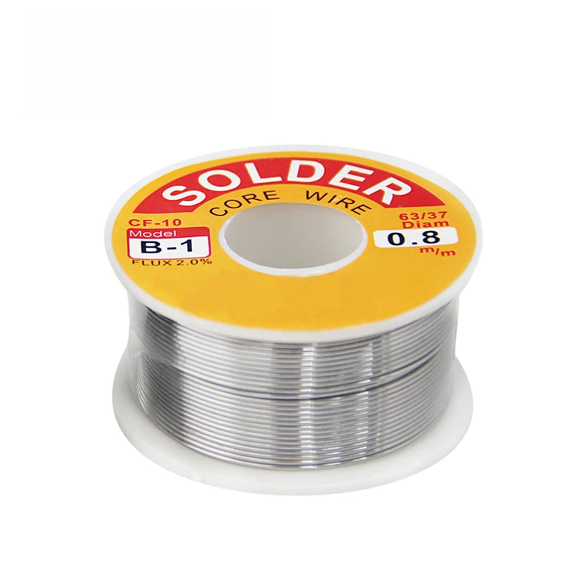 1PCS (B-1) Welding Iron Wire 100g 50g FLUX 2.0% 0.5 0.6 0.8 1.0 1.2 1.5 2.0mm 63/37 Tin Lead Line Rosin Core Flux Solder | Инструменты