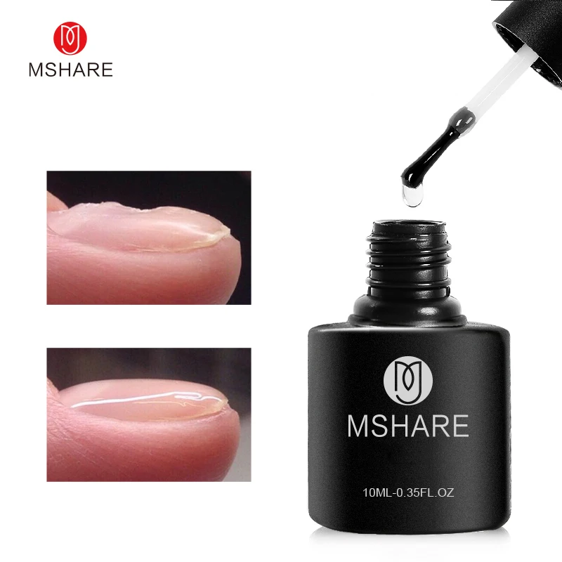 MSHARE Thick Rubber Base Coat Nail Alignment Leveling Gel Soak Off Laquer Varnish 10ML | Красота и здоровье