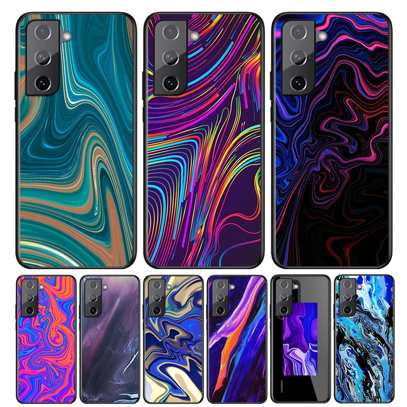 

Phone Case For Samsung Galaxy S21 S20 FE Ultra Lite S10 5G S10E S9 S8 S7 S6 Edge Plus Aesthetics neon art Soft TPU Cover