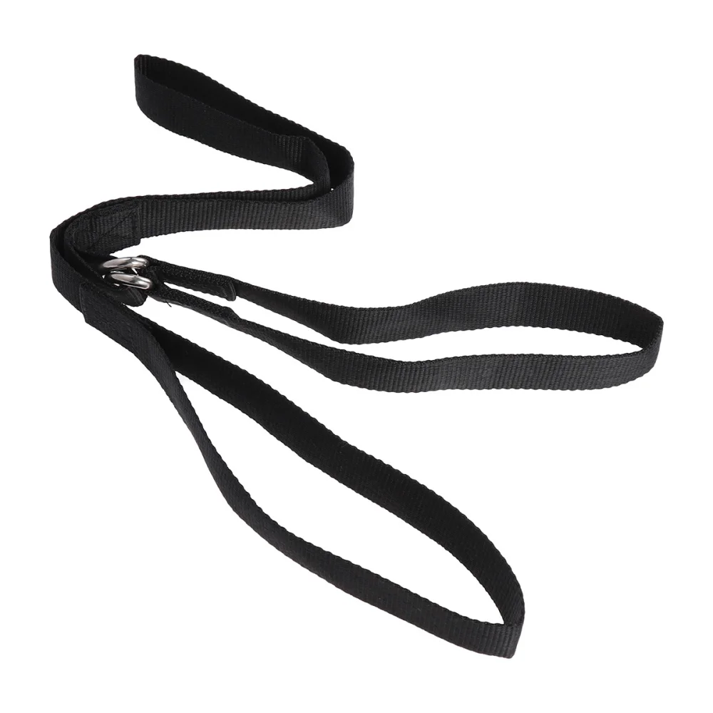 

Leg Lifter Strap with Foot Hoop and Hand Grip for the Disabled, Elderly Physical Therapy(Black)