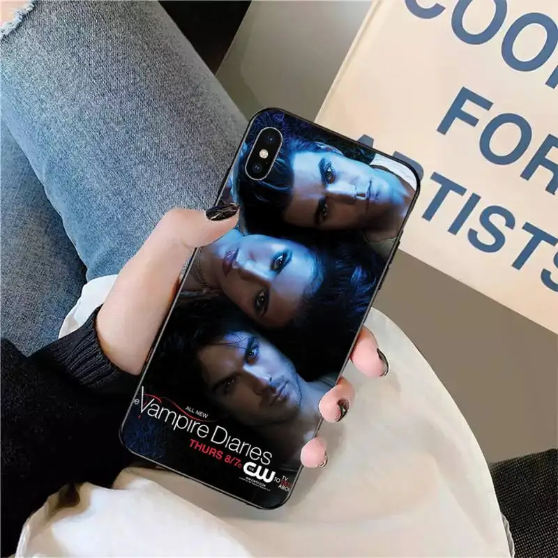 

The Vampire Diaries Stefan Damon Salvatore Phone Case for iPhone 11 12 pro XS MAX 8 7 6 6S Plus X 5S SE 2020 XR mini
