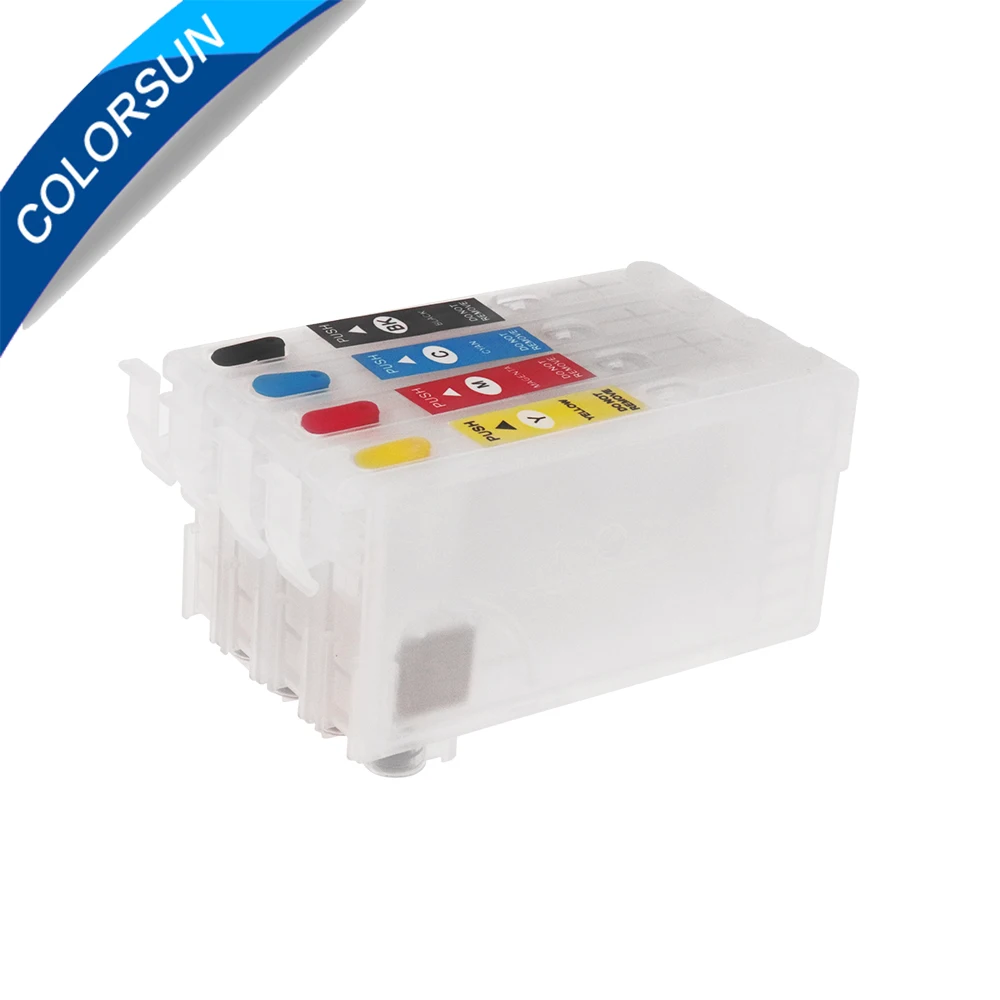 Многоразовый чернильный картридж Colorsun T3581 T3591 T35 T35XL для Epson WF 4720DWF 4725DWF 4730DWF без
