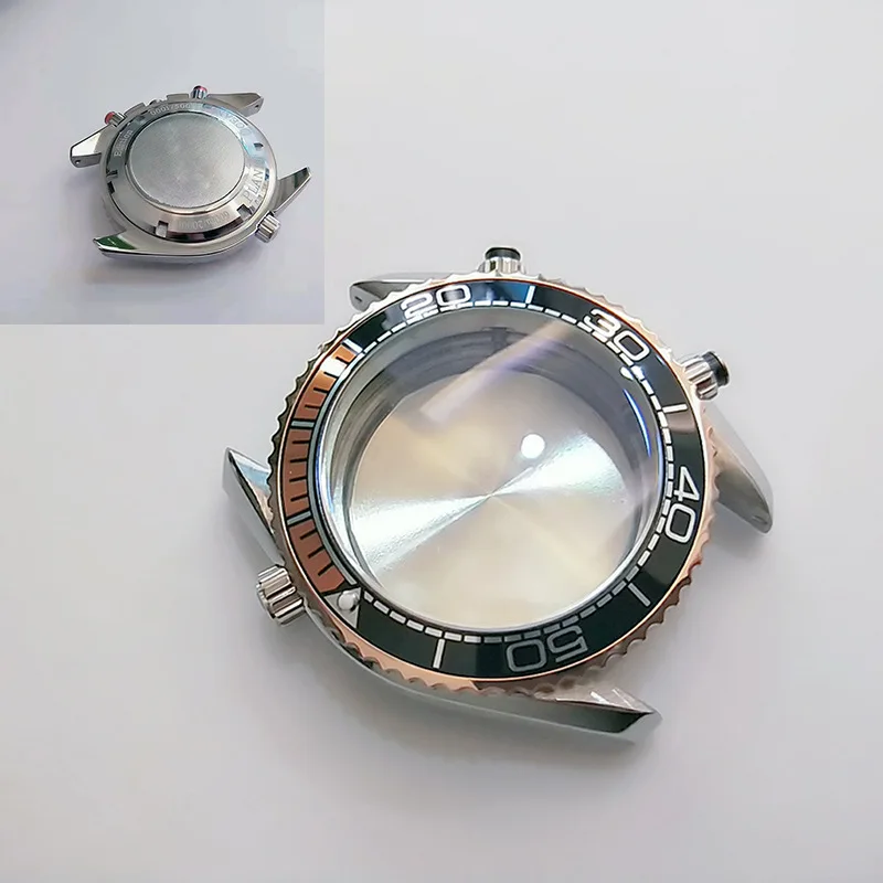 

43mm Stainless Steel Watch Case for Mingzhu Machinery Six-hand/ OS20 Movement Submariner Sapphire Glass Parts Watch Accessories