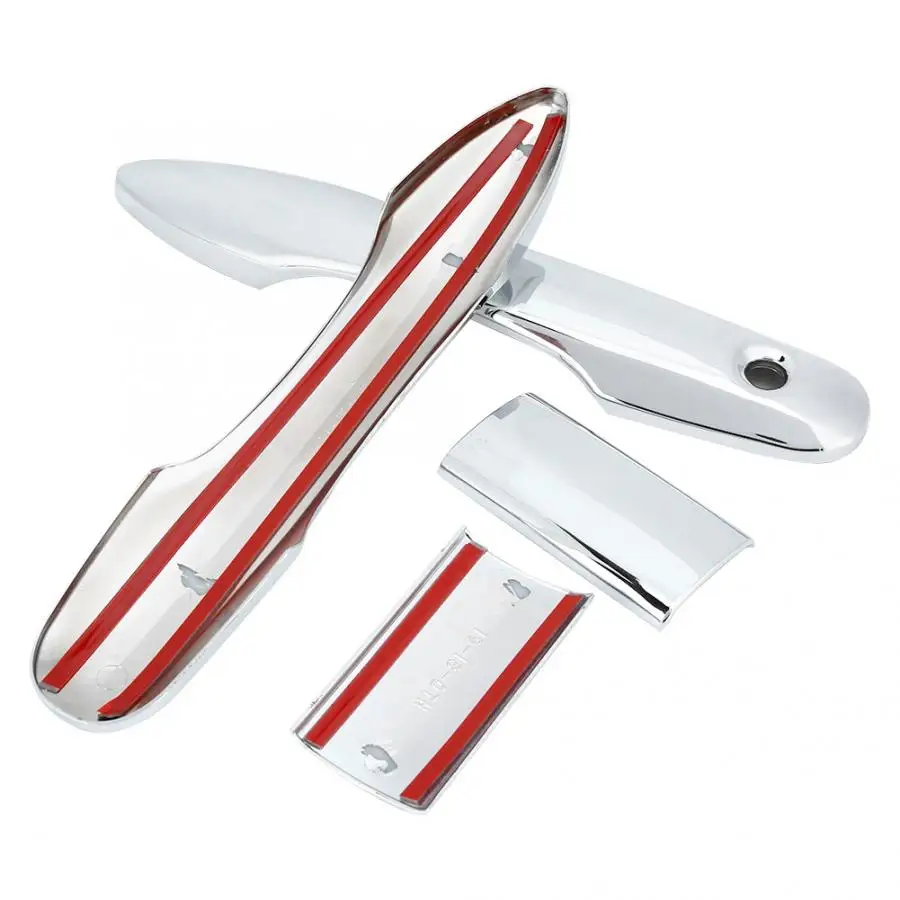 4 шт. хромированный Стайлинг ABS пластик Серебряная фотообложка отделка Подходит