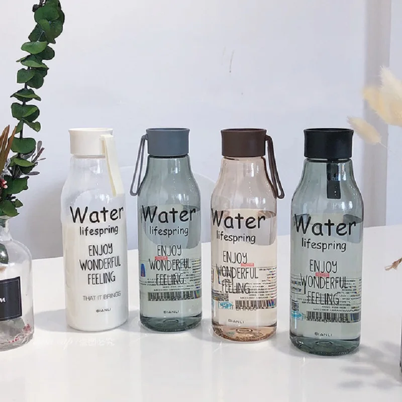 Модная простая пластиковая чашка для воды креативная портативная большая