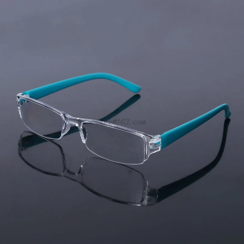 Унисекс Легкие прозрачные тонкие модные очки без оправы для чтения 1 00-4 00