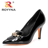 royyna 2021 new designers luxury heels elegant shoes woman wedding shoes ladies bride stiletto high heels office shoes feminimo