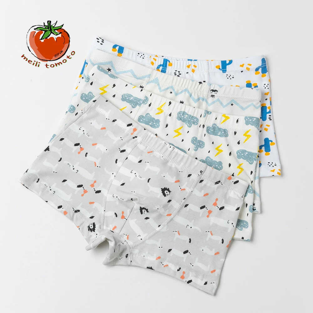 2-3 шт./партия Модное детское нижнее белье с рисунками из мультфильмов шорты