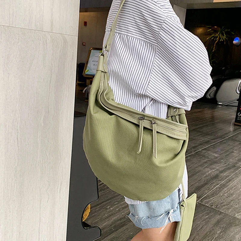 

Women's Handbag,Female Fashion Bags,Women Shoulder Bag,Large Capacity Canvas Solid Bag,Women Messenger Bags
