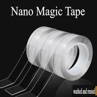 magic nano tape transparent double sided can washed gel non slip strong sticky universal improvement paste removable traceless