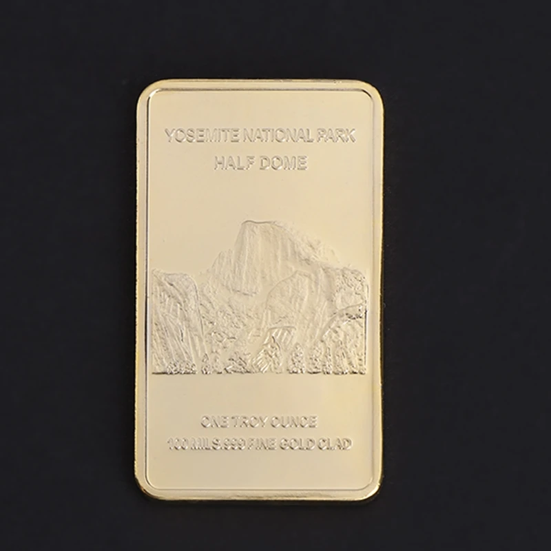 Commemorative Coin Animal Wolf Golden Rectangle Collection Arts Gifts Souvenir