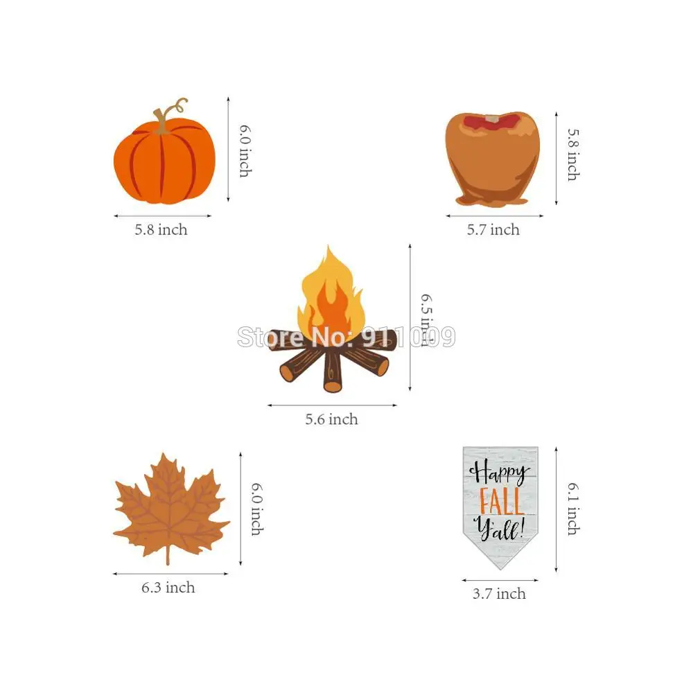 

30pcs Pumpkin Maple Leaf Foil Spirals Thanksgiving Day Party Decorations PVC Ceiling Hanging Swirl Autumn Party Supplies