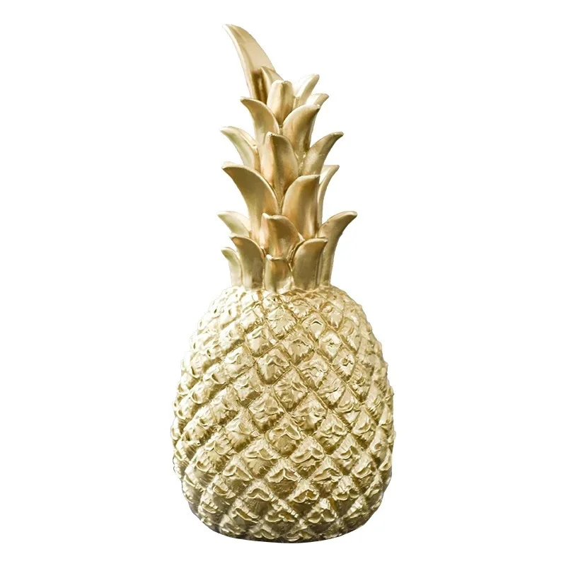 

Modern Golden Pineapple Creative Table Decoration Photo Props Simple Home Decoration Resin Crafts