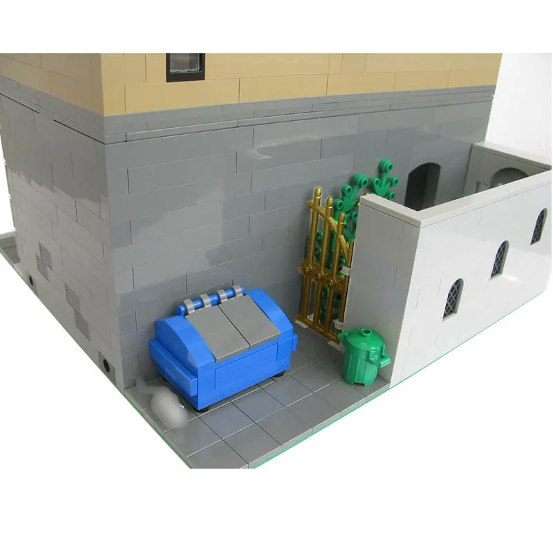 

Architecture Building Blocks electric high-tech City Street Houses Black Swan Office Building Designer Bricks for Kids