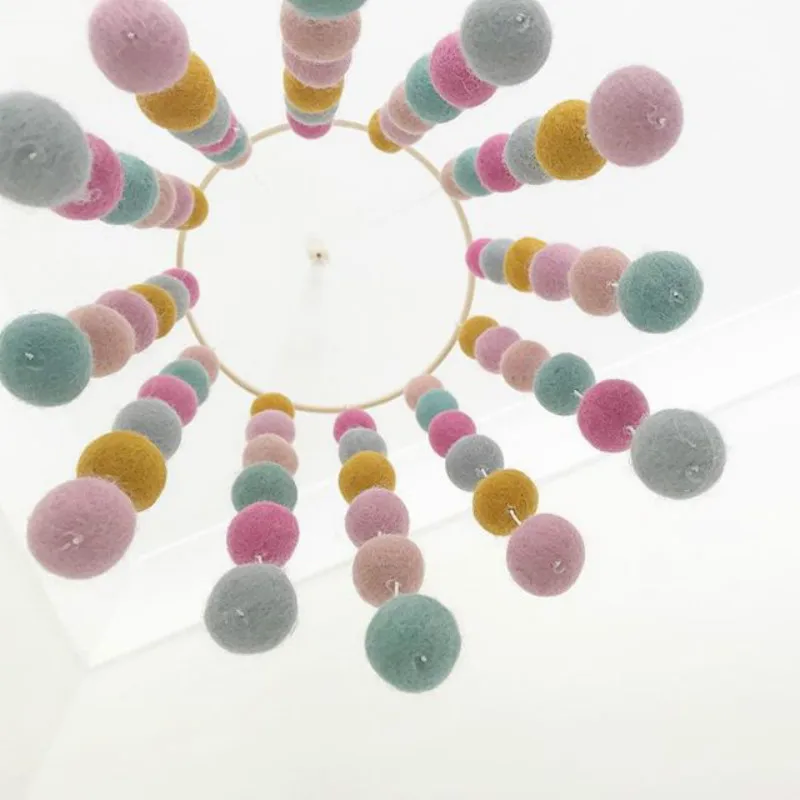 Скандинавский ветряной шар INS деревянный круглый колокольчик подвесное