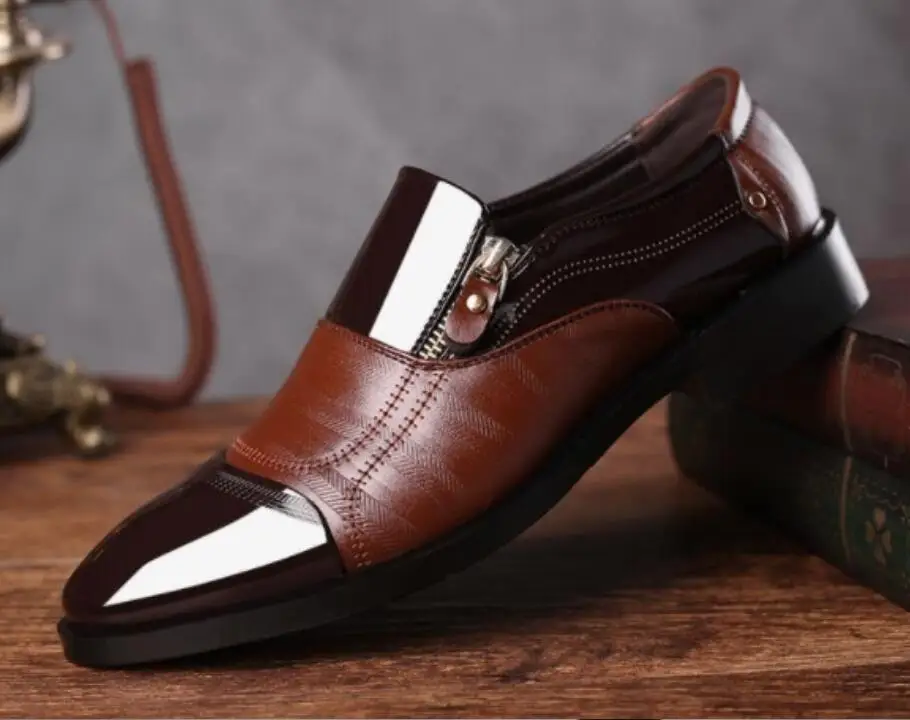 Новинка 2020 года Мужская модная обувь в британском стиле с острым носком